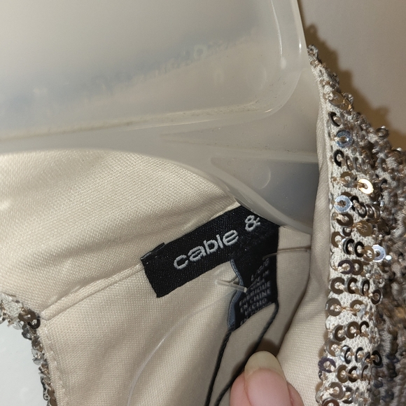 Cable & Gauge Sequined Top - Picture 7 of 8